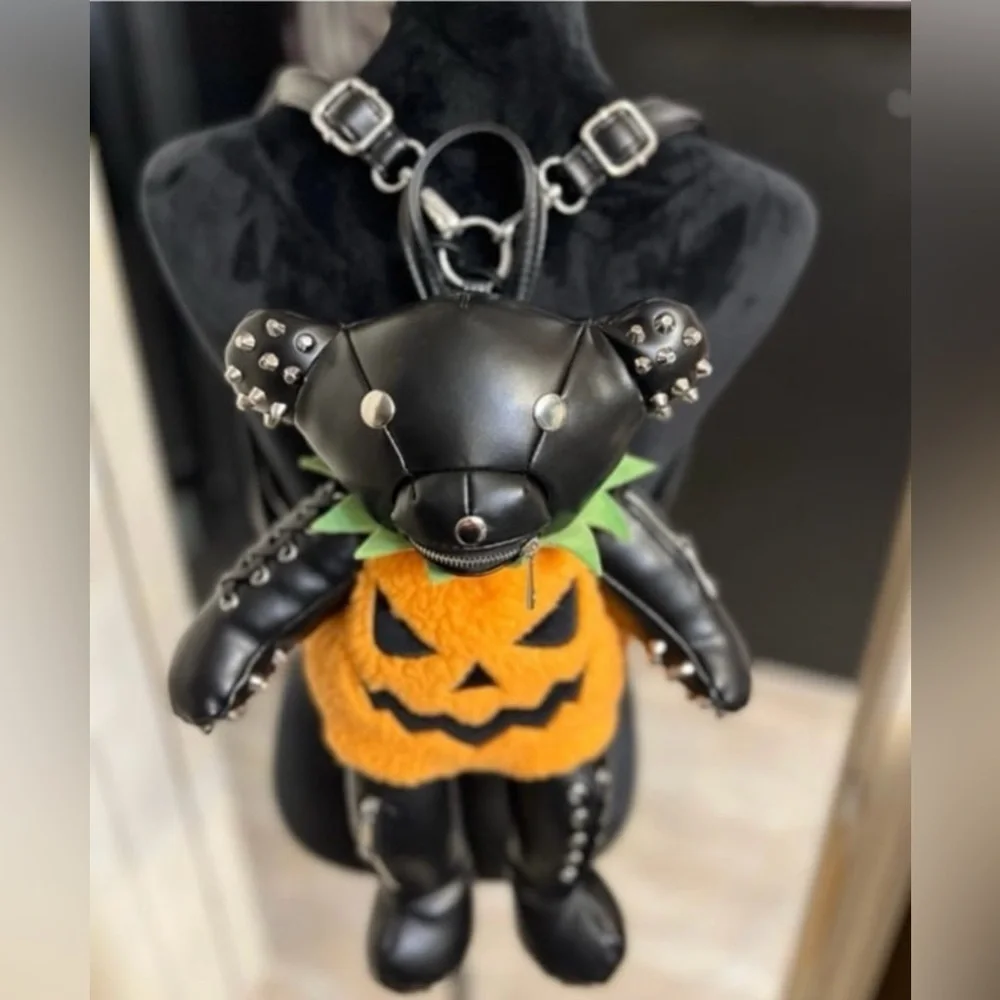 🖤🎃DOLLS KILL ADORABLE Jack O’ Tormented Teddy Backpack🖤🎃 NWT